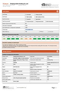 okay socks factory BSCI certificate