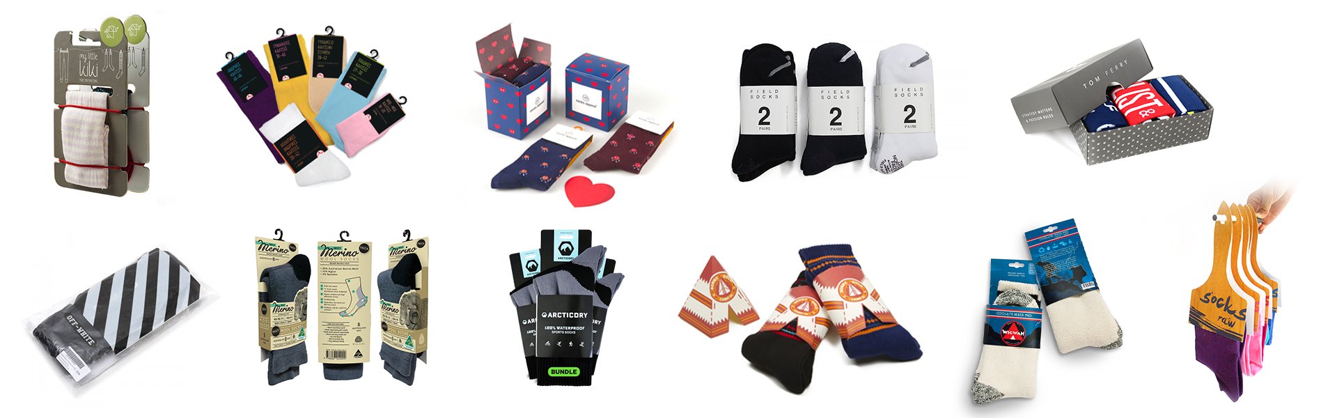 Different socks custom packaging/label/tag
