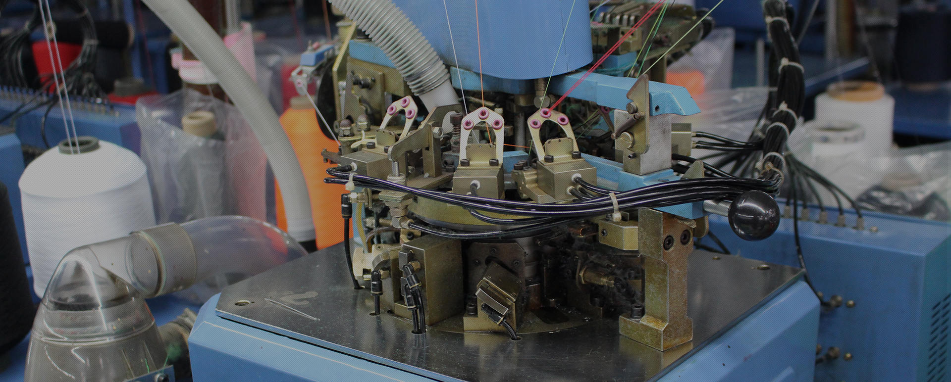 Production workshop, machine is in operation