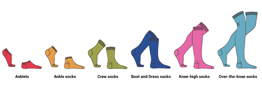 Size reference for custom socks