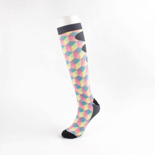 Custom printed high socks for women